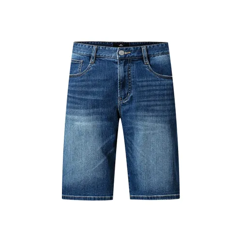 SEPTWOLVES Средне-голубые унисекс джинсовые шорты