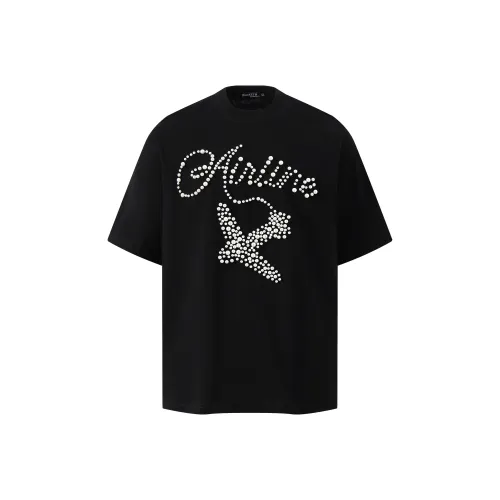 HKRXEC Черные Мужские T-рубашки