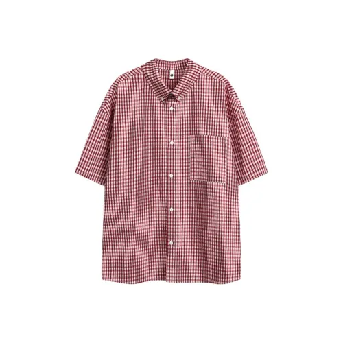 FUNST Red Men's Shirts FUNST Красные Мужские Рубашки
