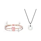 Комплект одежды для котят "Благополучие и счастье" [Голова кошки + Черное ожерелье]