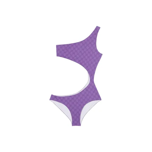 GUCCI FW25 Ван-Пис Купальник Женский Светло-фиолетовый
