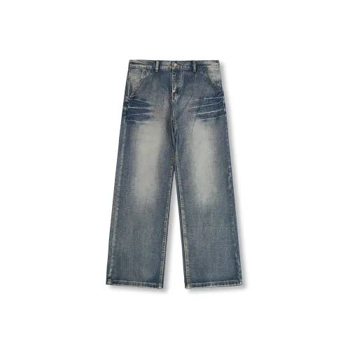 GEOFFREY B. SMALL Винтажные синие унисекс джинсы