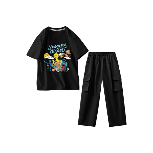 Улица Сезам Повседневная Спортивная Одежда 2 Предмета Комплект для Детей Возрастом 3-7 Лет