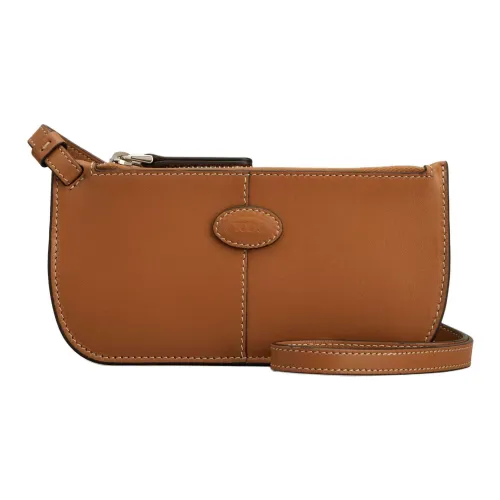 TOD'S Телячья кожа Чехол для очков Мужской Коричневый