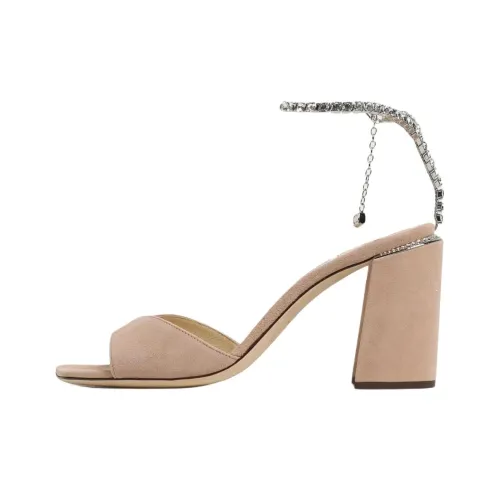 Jimmy Choo Saede One Ремешок Сандалии 8,5 см Женские Розовые