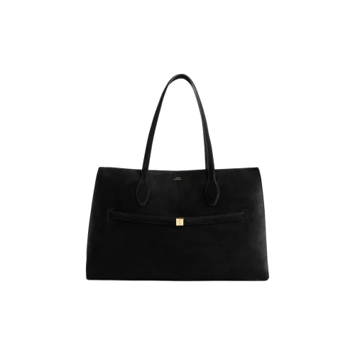 TOTEME Кожа Тоут Сумка Сумка для покупок Сумка на плечо Стандартная Женская Черная