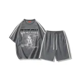 Темно-серый топ + темно-серый низ