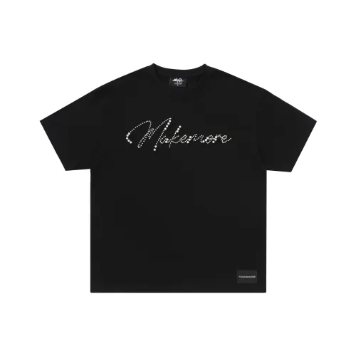 MAKEMOREKMR Черный Унисекс T-рубашки