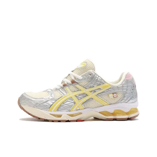 Vandy The Pink x ASICS Гель Nimbus 10,1 Устойчивый к истиранию Низкий Топ Резиновые Беговые кроссовки Унисекс Желтые