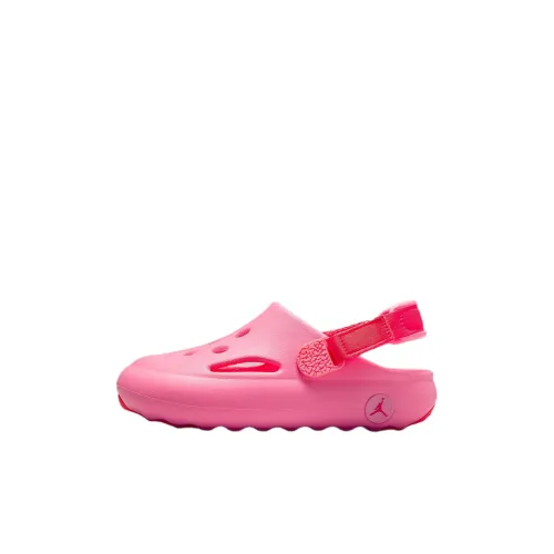 Джордан Hydrip Нижняя юбка Устойчивая к истиранию Низкий топ Детские сандалии Розовый Детский возраст 3-7 лет