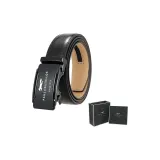 Черные линзы / металлическая пряжка + 60 текстура, черный ремешок (коробка)