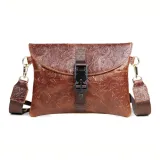 Тисненый коричневый