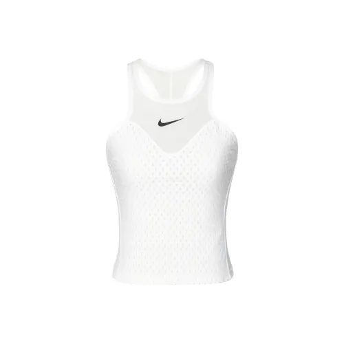 NIKE Белые Женские Спортивные Майки Без Рукавов