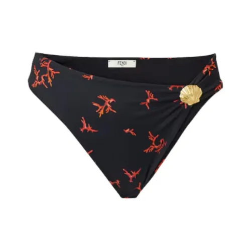 FENDI SS25 Плавательные шорты Женские Черные