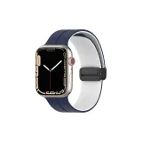 Полночь Синий Белый, Магнитная застежка, Позиционирование стиля Groove, Внутренний отсек, Двухцветный.