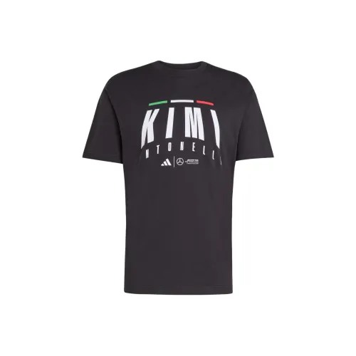 Adidas Mercedes AMGTEAM SS25 Petronas Formula One Kimi ANTONELLI T Рубашка Мужской Черный