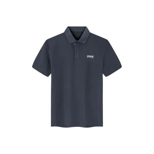 Эрке ZONGXUNXILIE Мужская Поло Бесконечная Депрессия Серый