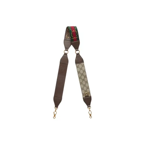 GUCCI Canvas Leather Accessories for Devices Shoulder Straps Women's Multicolor