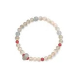 Браслет с бусинами "Тень" из шампанского