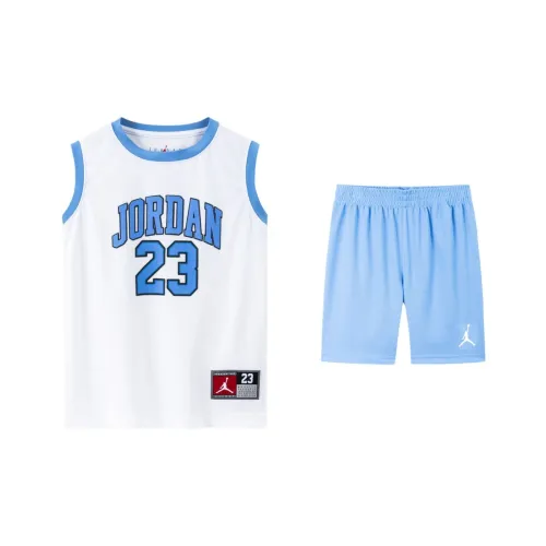 Jordan 2023 All Stars Повседневная спортивная одежда Лесной мшистый Синий Детский