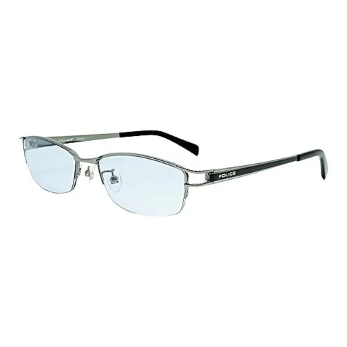 Police Титан Нерегулярная форма Солнцезащитные очки Мужской Серебряный