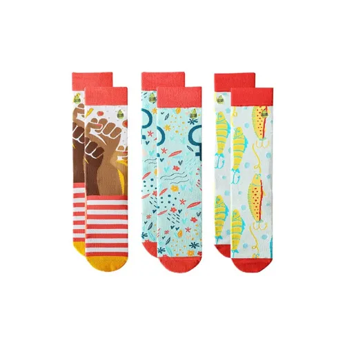 Yiwu Color High Socks Unisex 3 Pack Yiwu Цвет Высокие Носки Унисекс 3 Пачки