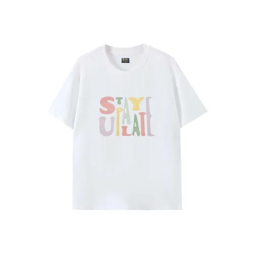 STAY UP LATE T-Shirt Унисекс Белый