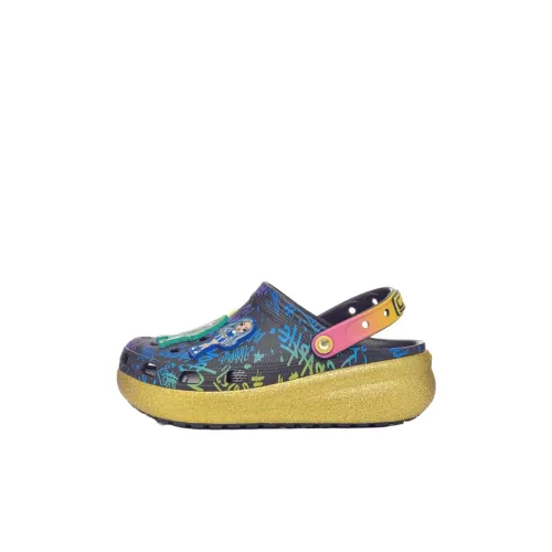 Crocs Classic Clog Children's Sandals Black Gold Teenagers Crocs Classic Clog Детские Сандалии Черный Золото Подростки