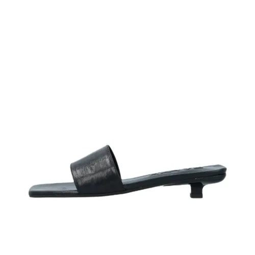 By Far Слипоны 3 см Женские Черные