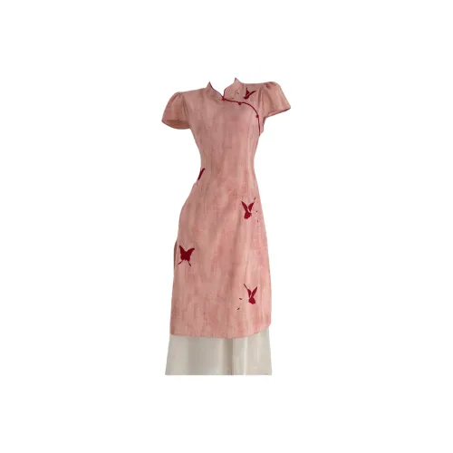 ARIADNAW STUDIO Короткий рукав Платье Женское