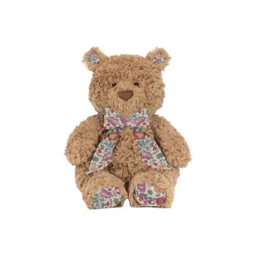 JELLYCAT X LIBERTY Цветочный Barcelona Bear Фиолетовый Куклы Плюшевая кукла Средний размер Высота