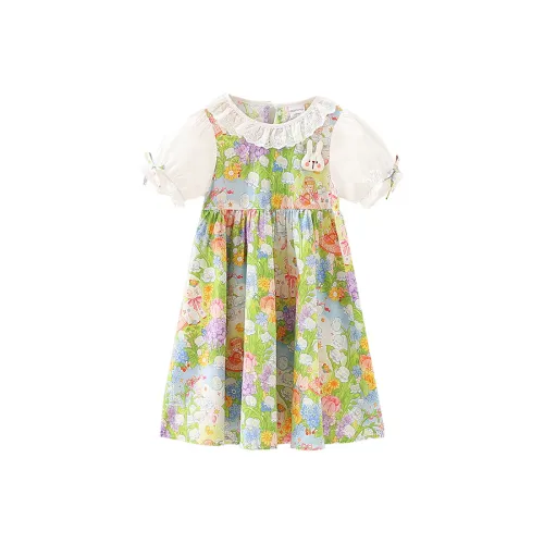 Mami Macca Платье с принтом для детей 3-7 лет