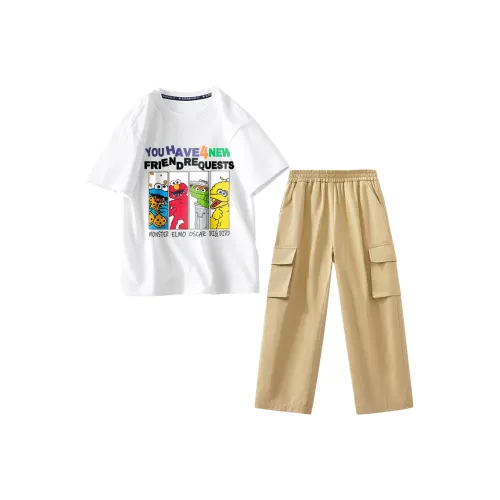 Улица Сезам Повседневная Спортивная Одежда 2 Предмета Комплект для Детей Возрастом 3-7 Лет