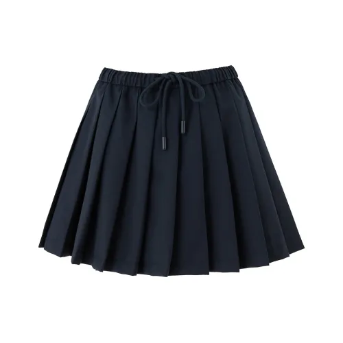 SOON FLOWER Повседневные короткие юбки Женские Темно-синий