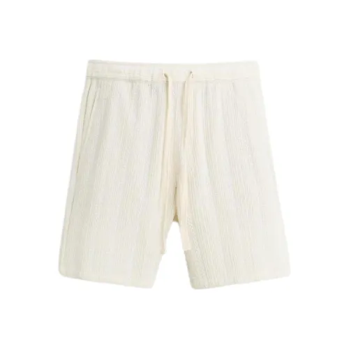 ZARA Белые Мужские Повседневные Шорты