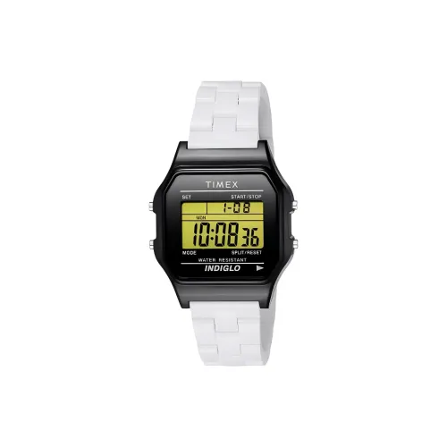 TIMEX Classic Tile Collection Наручные часы Кварцевый механизм Смольный ремешок 39*35,5*10 мм Желтый циферблат Унисекс