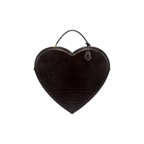 MOSCHINO Телячья кожа Сердце-образная сумка Женская Коричневая
