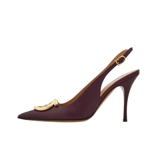 Ferragamo Gancini Высокие каблуки Бургундский Женские