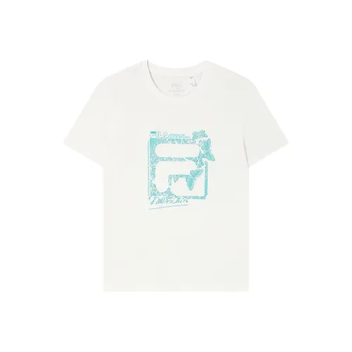 FILA x M.C.ESCHER SS25 T-Shirt Женская Cloud White