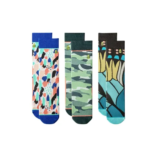 Yiwu Color High Socks Unisex 3 Pack Yiwu Цвет Высокие Носки Унисекс 3 Пачки