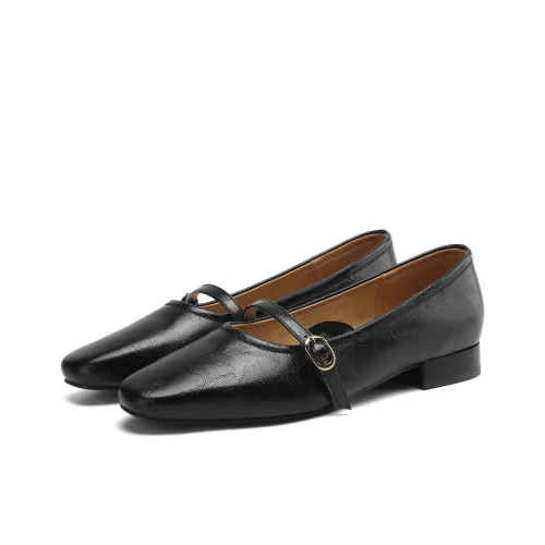 D Fuse SCANDINAVIA Грубый каблук Туфли Мэри Джейн Женские