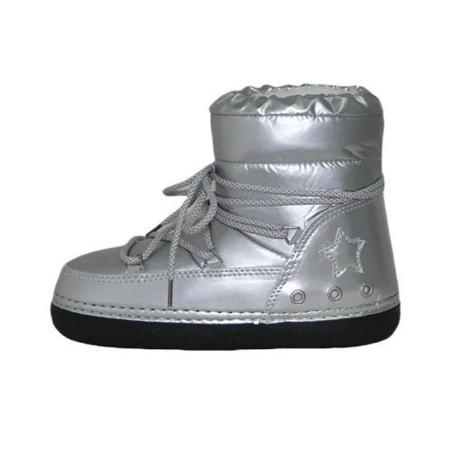 Mooreyu Atelier Термостойкие Короткие Снежные Ботинки Женские Серебристые