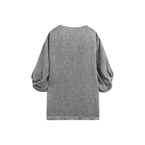 Massimo Dutti Длинное платье с длинными рукавами женское