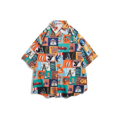 GEOGRE ALEX Желтая Унисекс Рубашка