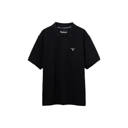 Barbour Черное Унисекс Поло
