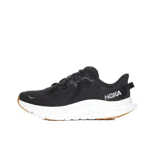 HOKA ONE ONE KAWANA 2 Противоскользящие Износостойкие Низкие Кроссовки для Бега Мужские Черные