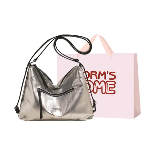 Worm's Home ПУ (полиуретан) Тоут Сумка Сумка для покупок Сумка на плечо Женская Многоцветная