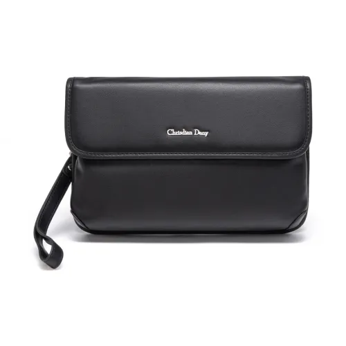 CHRISDIEN DENY Сумка через плечо из коровьей кожи Мужская Черная