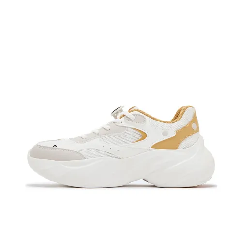 361° Penguin Shoes Slip-resistant Abrasion-resistant Low Top Casual Women's Gravel Yellow Перевод 361° Penguin Shoes Противоскользящие Устойчивые к истиранию Низкий Топ Повседневный Женские Гравий Желтый