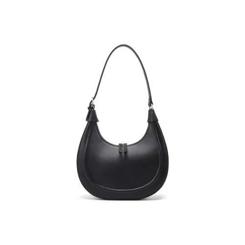 Roberta Di Camerino Сумка из коровьей кожи Полумесяц Сумка через плечо Женская Черная